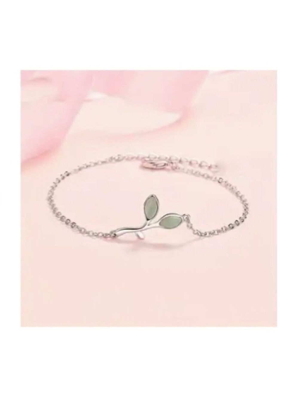 Bracelet-Green Leaves